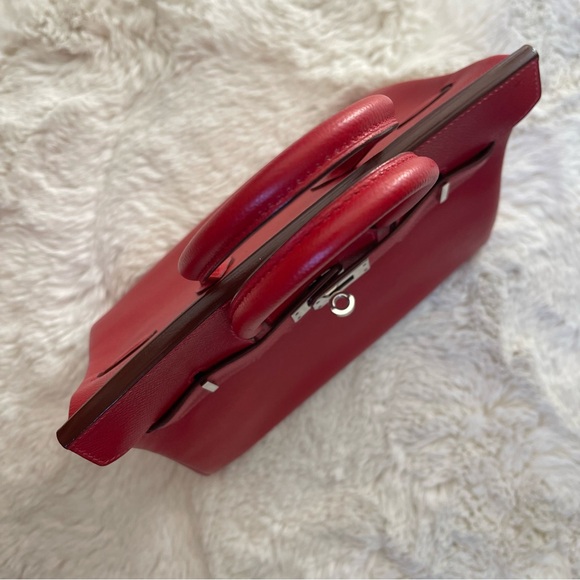 Sold HERMES BIRKIN 25 Epsom leather Rouge garance - Picture 6 of 15